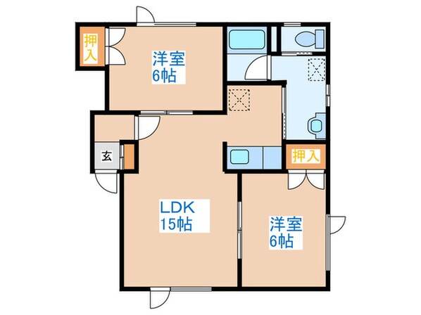 パル２４Ｂの物件間取画像